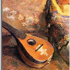 Mandolin on a chair Paul Gauguin Obraz zs17143