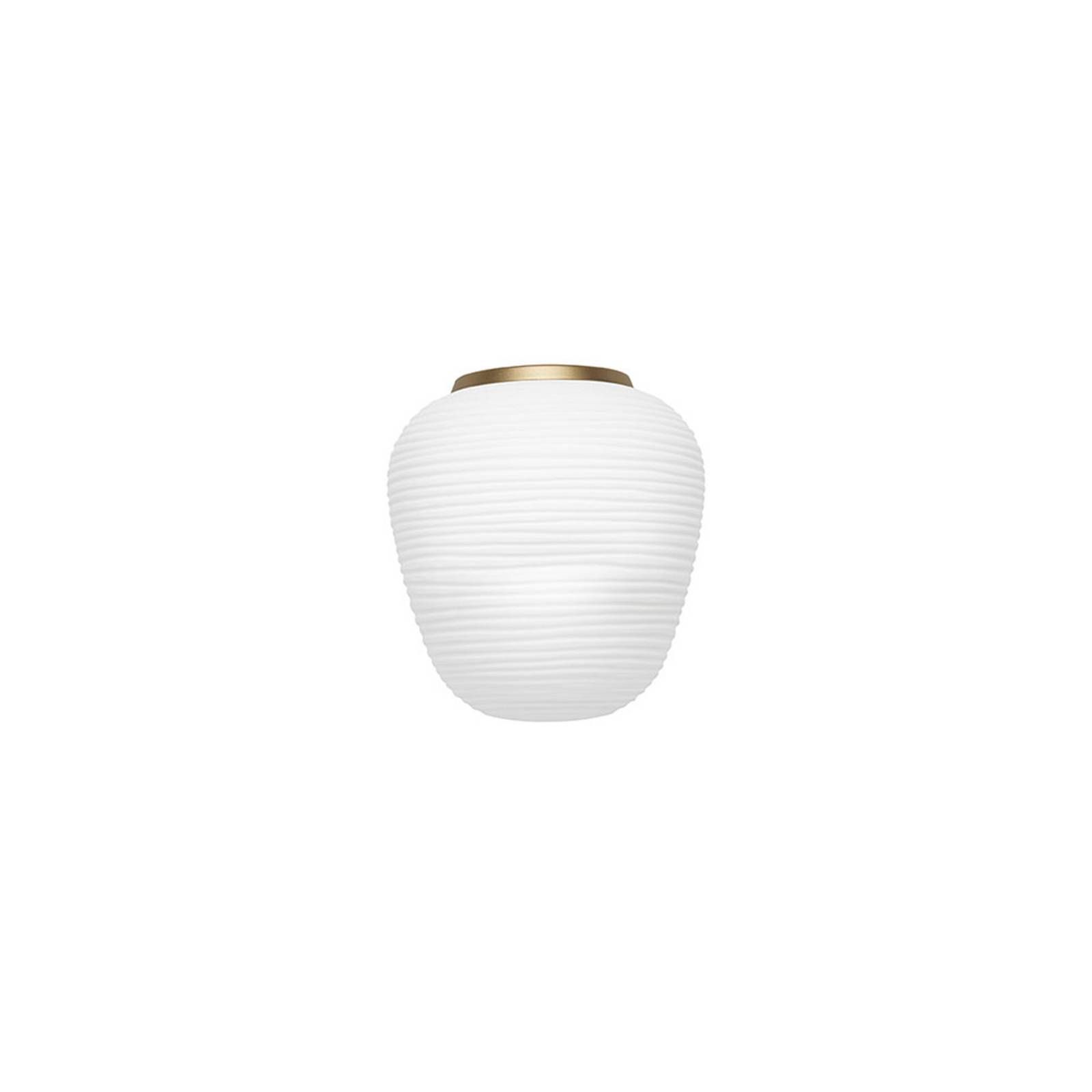 Foscarini Rituals 3 semi nástenné svietidlo zlatá, Obývacia izba / jedáleň, ručne fúkané sklo, kov, E27, 30W, L: 19 cm, K: 21cm