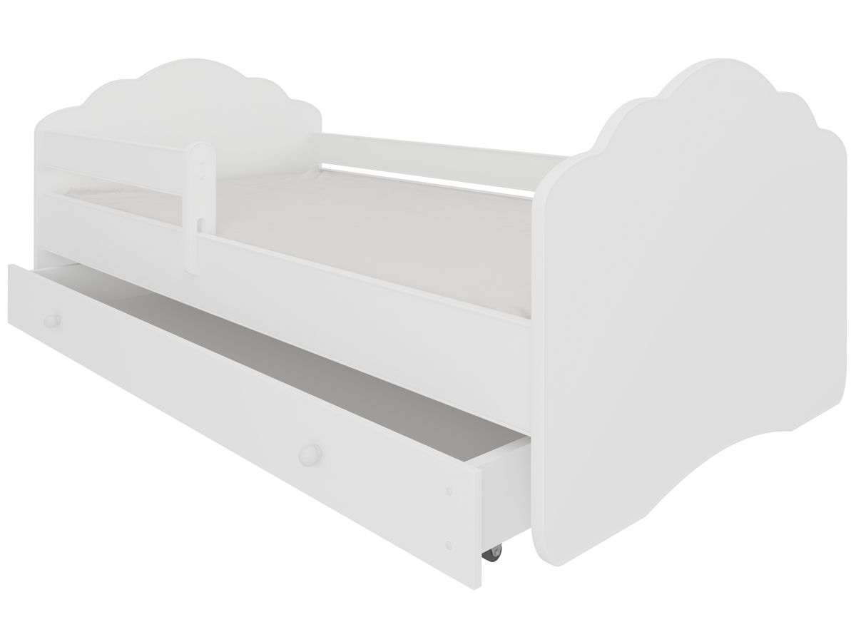Detská posteľ s matracom a úložným priestorom Cami 80x160 cm - biela