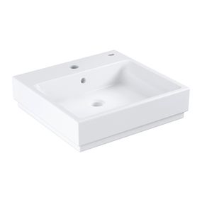 GROHE Cube Ceramic - Umývadlo na dosku 500x490 mm, PureGuard, alpská biela 3947800H