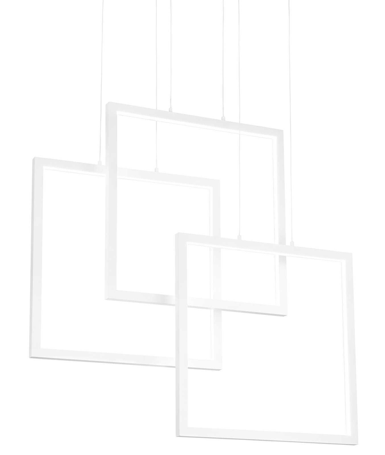 IDEAL LUX - Závesné osvetlenie FRAME - štvorcové