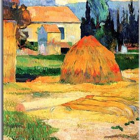 Paul Gauguin Reprodukcie - Landscape near Arles  zs10234