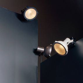 NEMO Nemo Projecteur 165 nástenné svetlo pieskovo-biele, Obývacia izba / jedáleň, hliník, sklo, E27, 23W, K: 18cm