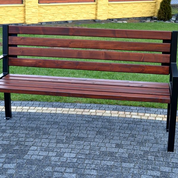 NaK Parková lavička LUX s opierkami 150 cm