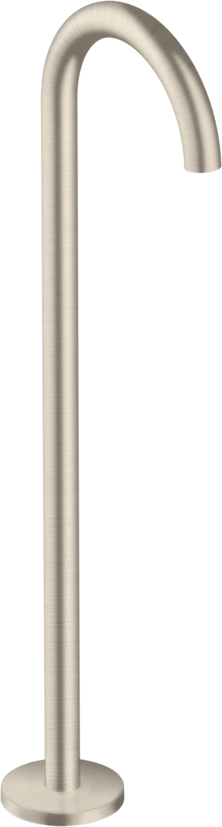 Axor Uno - Vaňový výtok oblý, voľne stojaci na podlahe, kartáčovaný nikel 38412820
