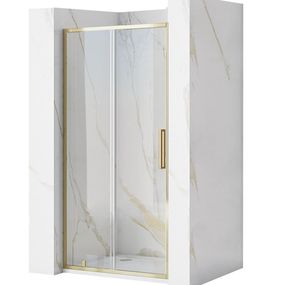 REA - Posuvné sprchové dvere Rapid Slide 150 zlatá REA-K5617