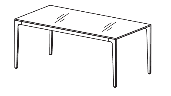FREZZA - Kancelársky stôl ALPLUS - sklo