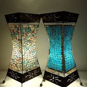 Stolná lampa WAJAN, ručná práca, 50 cm