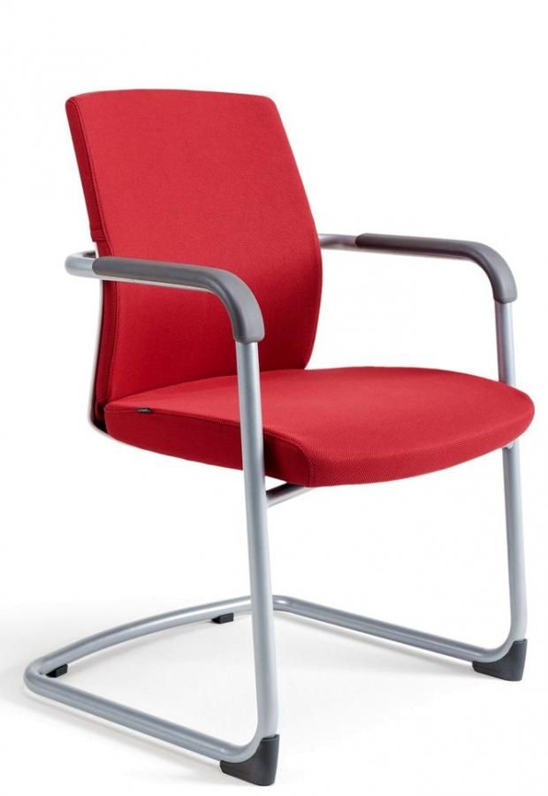 OFFICE PRO bestuhl -  OFFICE PRO bestuhl Konferenčná rokovacia stolička JCON WHITE červená