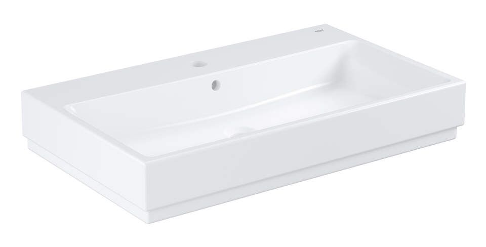 Grohe Cube Ceramic - Umývadlo s prepadom, 800 mm x 490 mm, PureGuard, alpská biela 3946900H