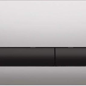 Alcadrain - Ovládacie tlačítko pre predstenové inštalačné systémy, chróm-mat/čierna M1712-8