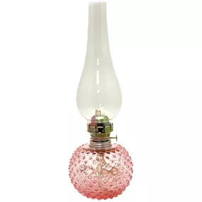 Petrolejová lampa EMA 38 cm ružová