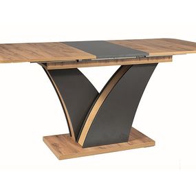 DIVENT rozkladací jedálenský stôl, dub Wotan / antracit