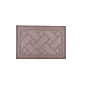 Tmavobéžové látkové prestieranie 2 ks 30x45 cm Geom - JAHU collections