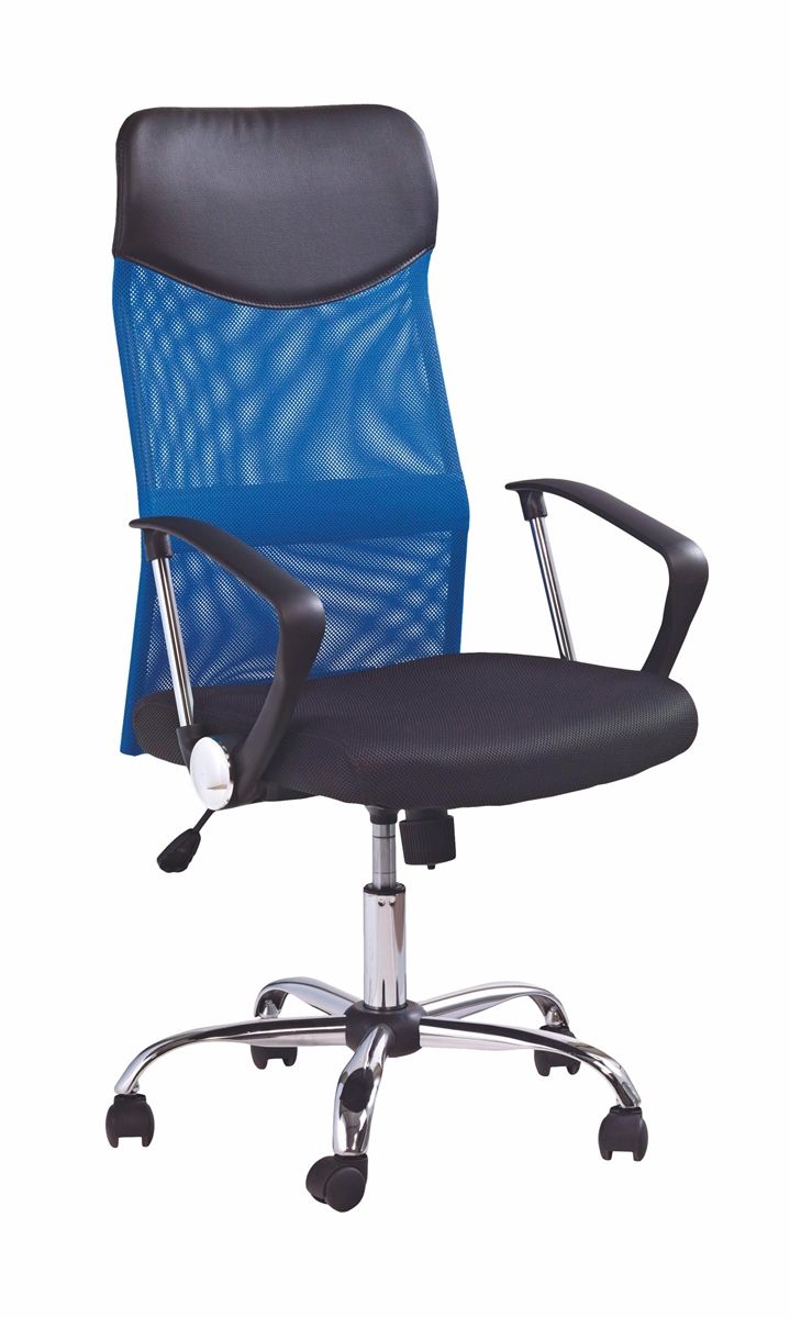 Kancelárska stolička s podrúčkami Vire - modrá / čierna