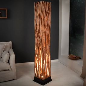 Estila Vidiecka štýlová stojaca lampa Euphoria z masívneho dreva 178cm