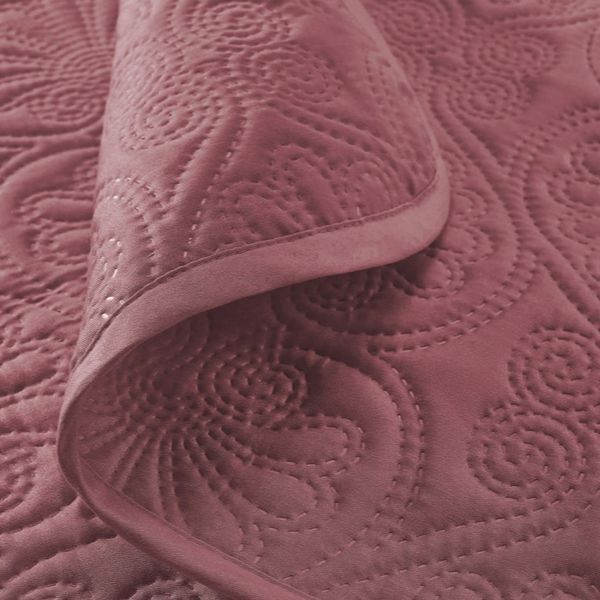 DomTextilu Prešívaný prehoz 170 x 210 cm do spálne v indickej ružovej farbe 67072