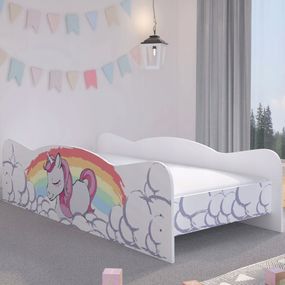 DomTextilu Rozprávková detská posteľ My Little Pony 160 x 80 cm  Biela 46618