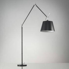 Artemide Stojaca lampa Tolomeo Mega 3 000K Ø 36, Obývacia izba / jedáleň, hliník, oceľ, satén, 31W, K: 327cm