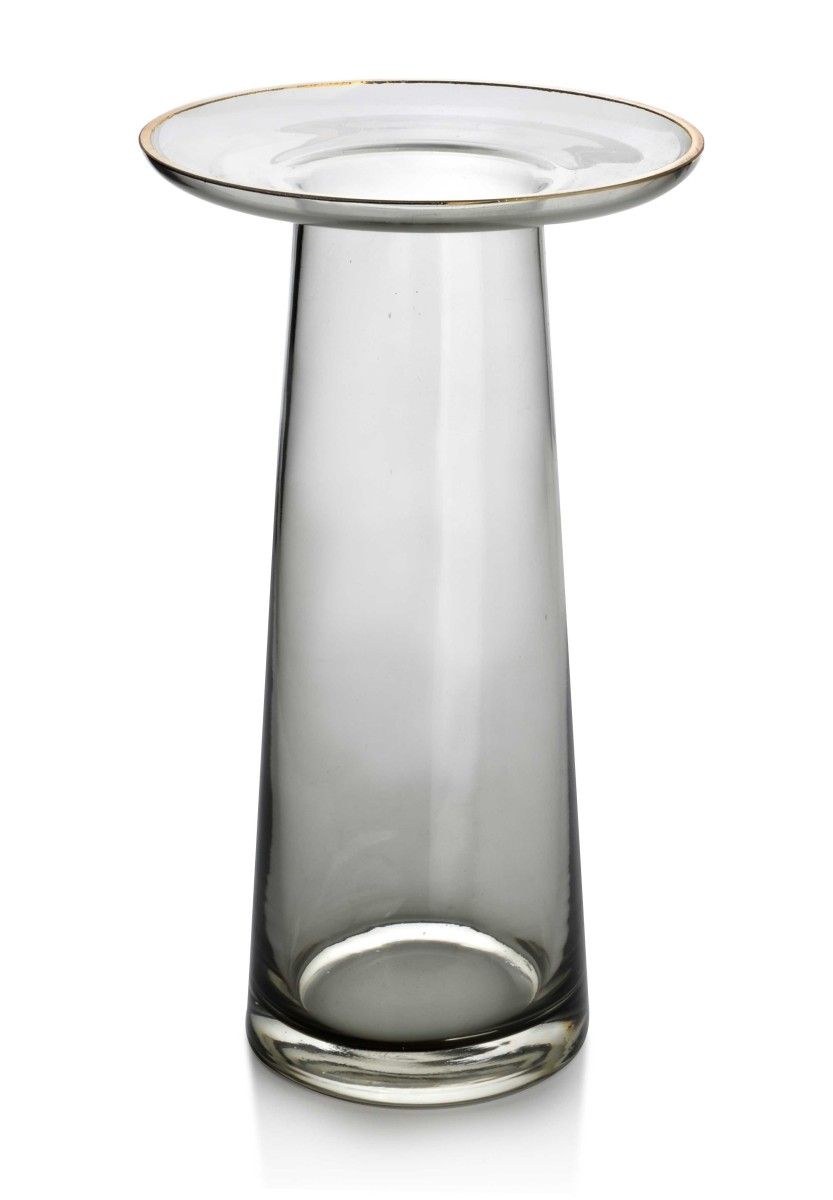 Váza Serenite 25 cm šedá