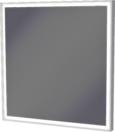 Zrkadlo v ráme Villago 700x700x43 LED - Príplatok za inú RAL farbu, matná