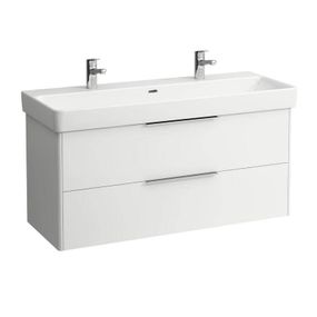 Laufen Pro S - Umývadlo, 1200 mm x 465 mm, 2 otvory na batérie, biela H8149650001071