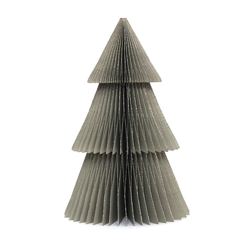 Papierová vianočná dekorácia TREE, Grey