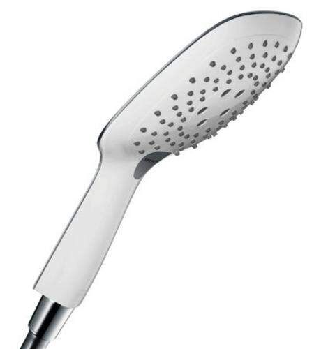 HansGrohe Raindance Select E - Ručná sprcha 150, 3 prúdy, biela/chróm 26550400