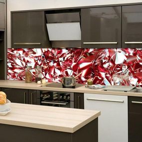 KI-260-071 Fototapeta do kuchyne - Red Crystal (Červený kryštál) 260 x 60 cm