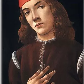 Botticelli obraz - Portrait of the young man na zs17299