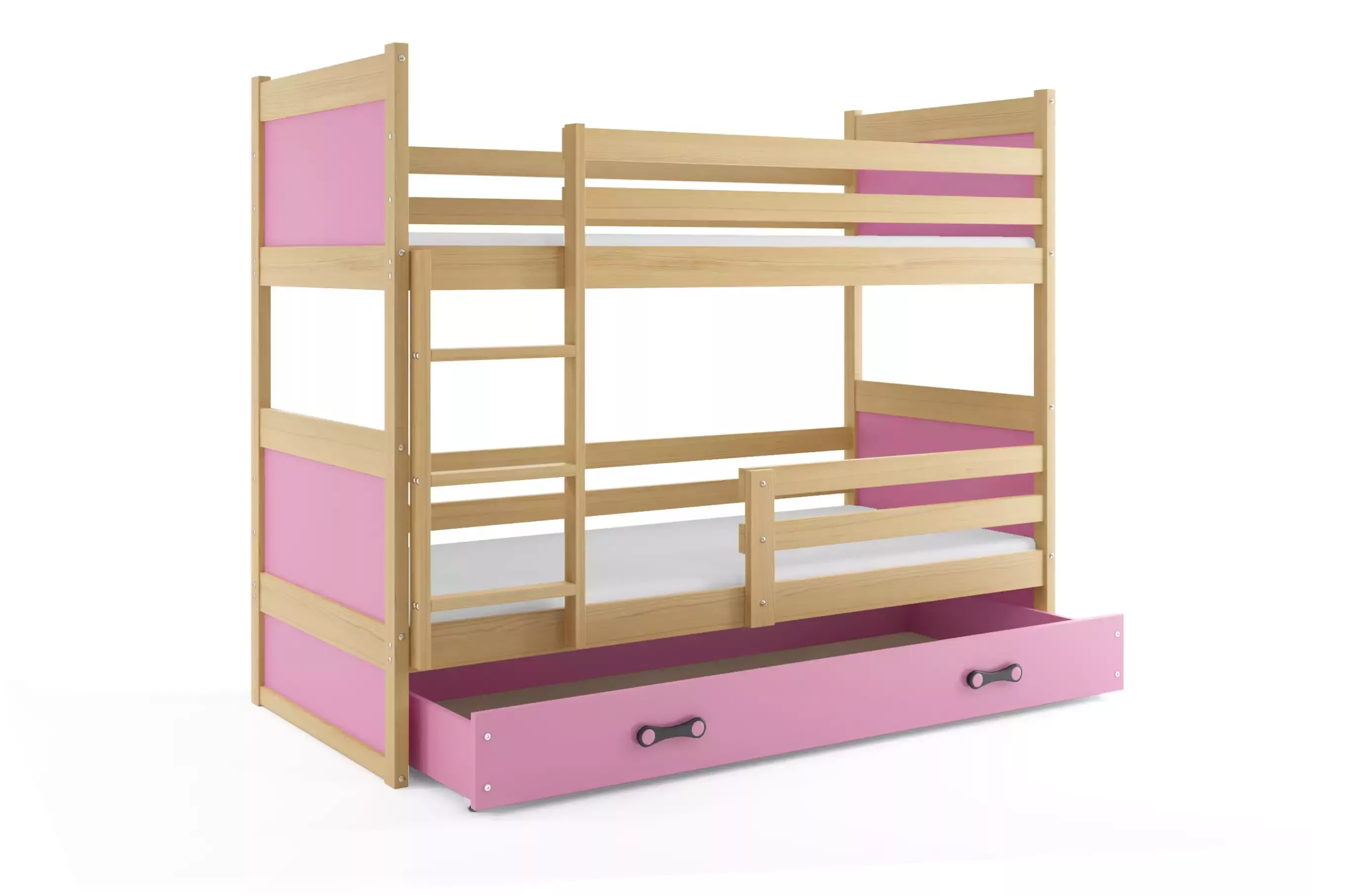 Poschodová detská posteľ RICO NATURAL 80x190 cm