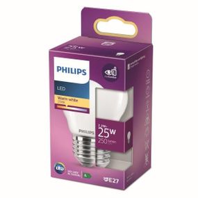 Philips 8718699763459 LED žiarovka 1x2,2W | E27 | 250lm | 2700K - teplá biela, matná biela, EyeComfort