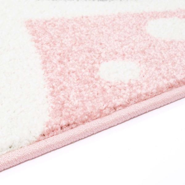DomTextilu Kúzelný detský ružový koberec pre dievčatko zajačik 42026-197400