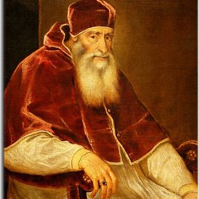 Tizian obraz - Portrait of Pope Paul III zs18314