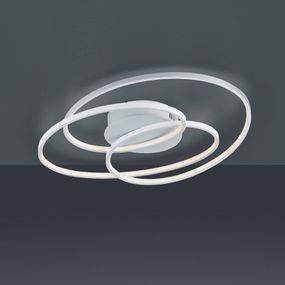 Trio Lighting Stropné LED svietidlo Gale, 60 cm, biele matné, Obývacia izba / jedáleň, kov, 38.5W, P: 60 cm, L: 43 cm, K: 13cm