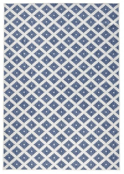 NORTHRUGS - Hanse Home koberce Kusový koberec Twin-Wendeteppiche 103128 blau creme - 80x250 cm