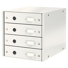 Biely kartónový organizér na dokumenty Click&Store - Leitz