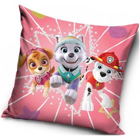 Carbotex · Obliečka na vankúš Tlapková patrola - Paw Patrol - motív Energická šteňatá - 40 x 40 cm