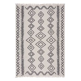 Čiernobiely koberec 80x150 cm Edie – Flair Rugs