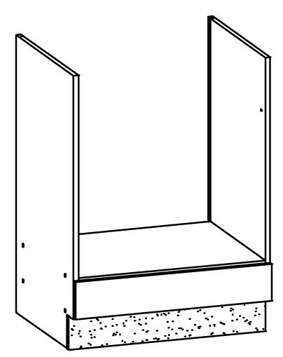 Dolná kuchynská skrinka na rúru Modena MD17 D60P