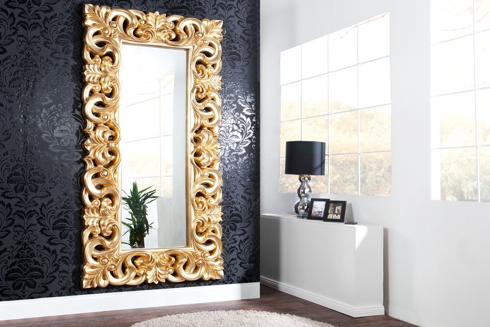 LuxD Zrkadlo Veneto zlaté Antik  90 cm x 180 cm 20159