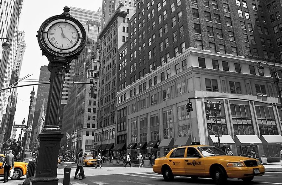 Tower Clock on 5th Avenue New York - fototapeta FS0030