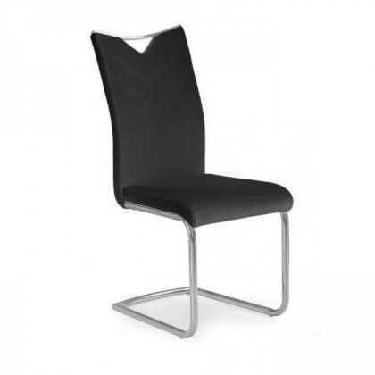 Jedálenská stolička Porpos (čierná, strieborná)