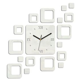 Moderné nástenné hodiny ROMAN WHITE white