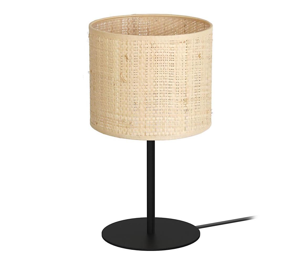 Stolná lampa RATTAN 1xE27/60W/230V pr. 18 cm ratan