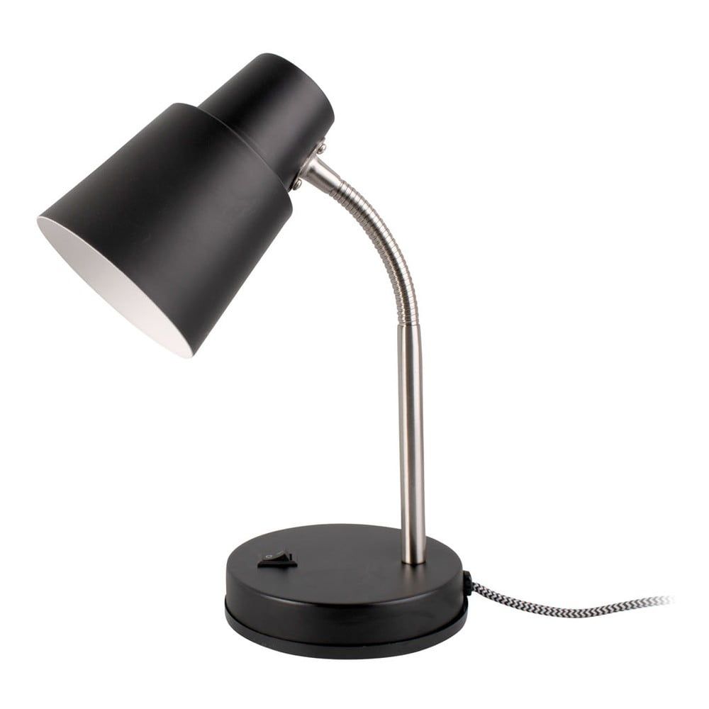 Čierna stolová lampa Leitmotiv Scope, výška 30 cm