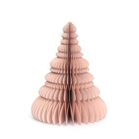 Papierová vianočná dekorácia X-Mas Tree, Beige, 25 cm