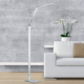 FISCHER & HONSEL LED lampa Geri snímačový stmievač CCT hliník, Obývacia izba / jedáleň, kov, akryl, 8W, L: 17 cm, K: 133cm