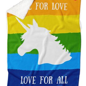 Deka LGBT Unicorn (Podšitie baránkom: ÁNO)