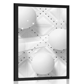 Plagát luxus v čiernobielom prevedení - 30x45 black